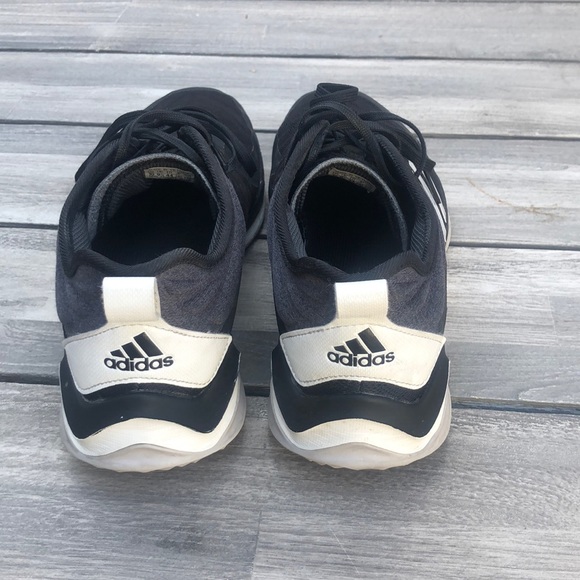 Men’s Adidas Black/White/Gray Shoes Sz 10 - Picture 4 of 9